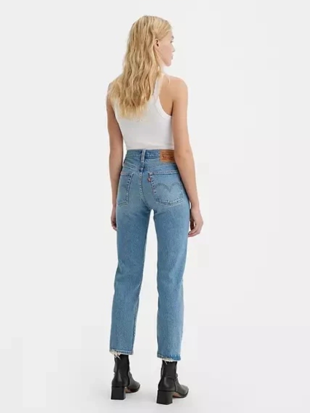 Levi's Wedgie Straight Buttonfly Jeans - Picture 2 of 8